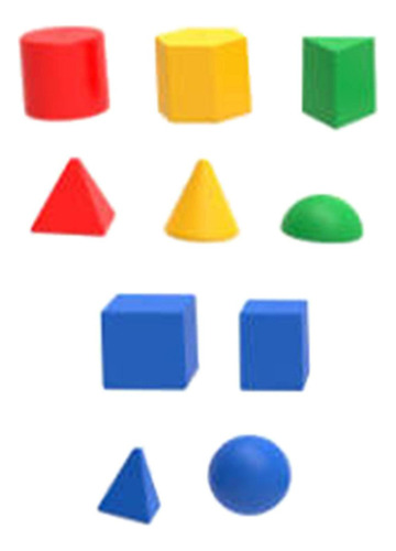 40x 3d Solids Geometric Color Cognition