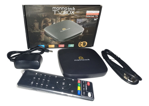 Tv Box Mannatech. 8k. 5g.6d (con La Aplicación Más Buscada) Negro Estándar