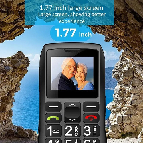 ~ Teléfono Celular Simple Para Personas Mayores Desbloqueado