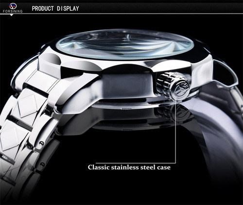 Hyt. Reloj Mecánico Automático 199 De Acero Inoxidable