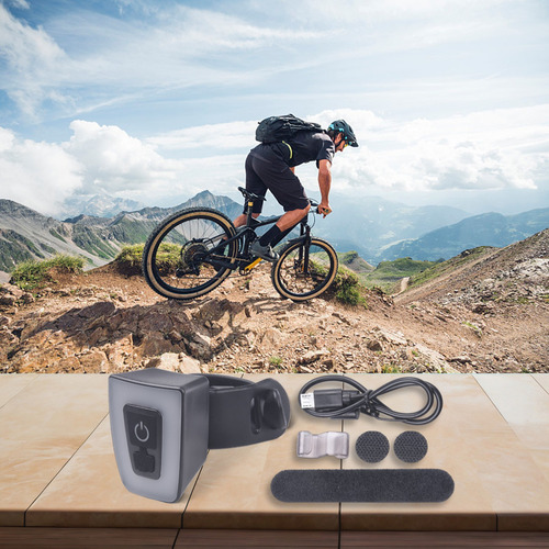 Casco Recargable Con Luz Trasera Para Bicicleta, Luz Trasera