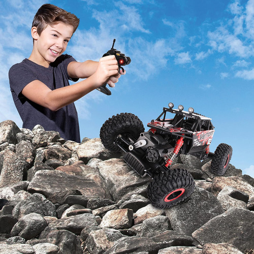 Nkok Mean Machines 1:16 2.4ghz Rc Rock Crawler Venom (rojo),