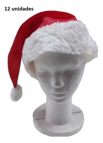 Gorro Navidad Papa Noel Santa Claus Tela Cotillon Disfraz