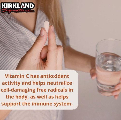 Vitamina C Kirkland Signature Tabletas 500 Unidades 500mg