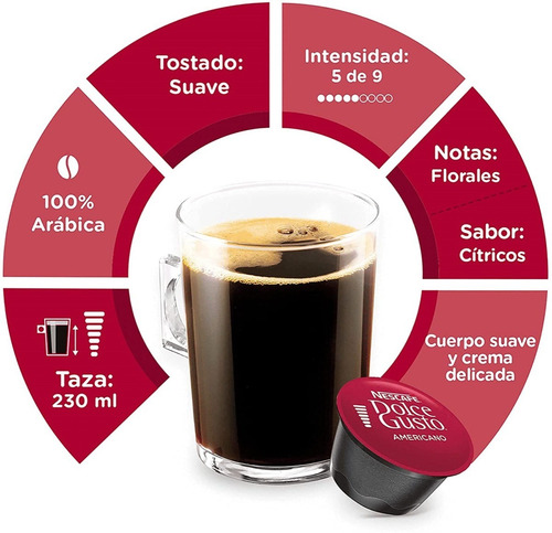 Nescafé Dolce Gusto 16 Cápsulas Sabor Americano
