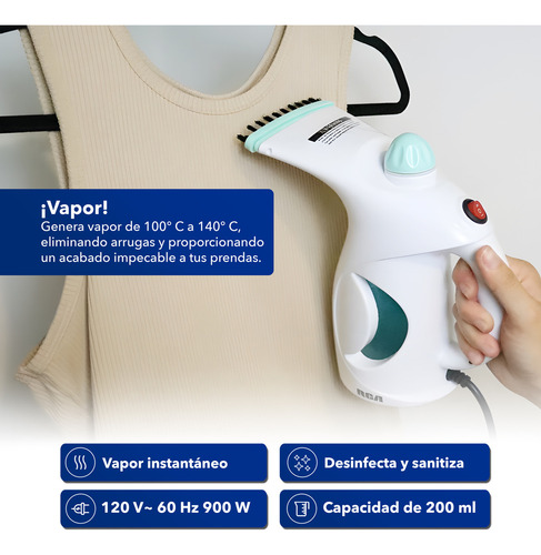 Rca Plancha De Vapor Portátil Rc-929 Blanco