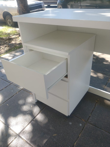 Imagen 3 de 7 de Escritorio Mesa Para Pc Con Cajonera Movil- 120 X 50