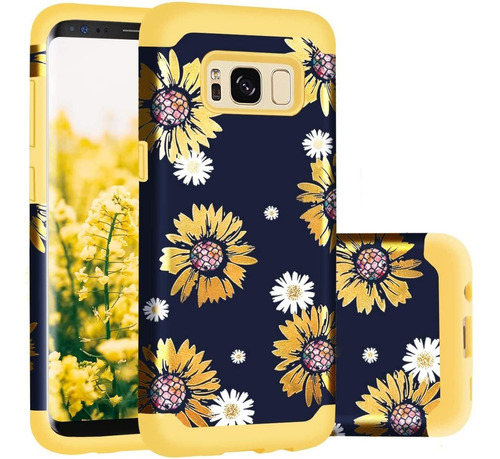 Funda Para Galaxy S8 (diseno Girasoles/marca Casewind)