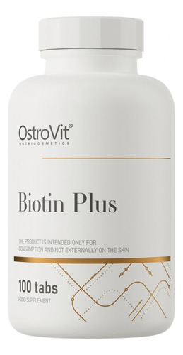 Biotina Plus 100 Tabletas - Ostrovit Sabor Sin Sabor