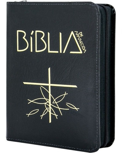 Bíblia De Aparecida - Média Zíper Preta - Bíblia Sagrada Católica