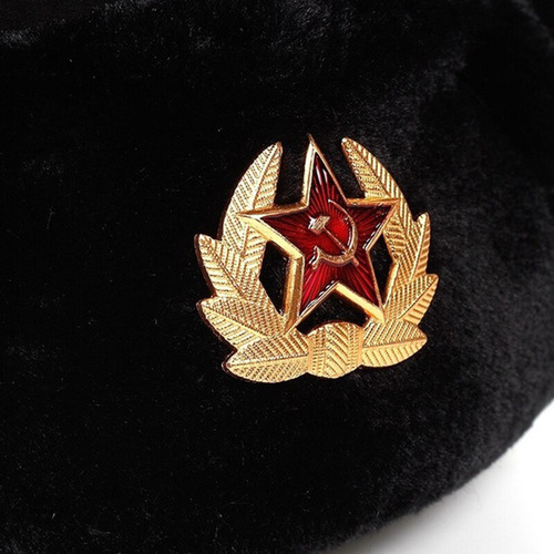 Gorro De Piloto Ruso Con Emblema Ushanka Para Invierno, Orej