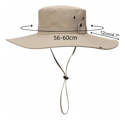 Wang Sombrero De Pescador Plegable De Ala Ancha