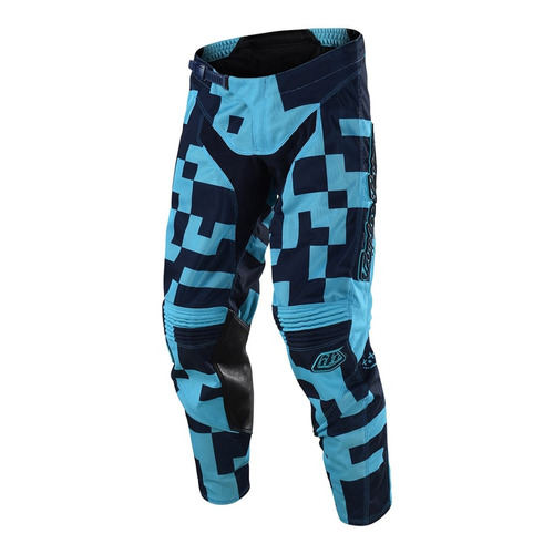 Pantalon  Cross Para Niño Troy Lee Gp Air  Maze Celeste/azul
