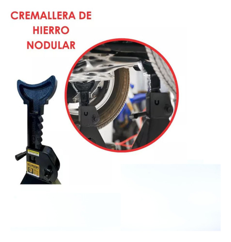 Caballetes Konan Tcab/3 3t Ajustables Para Auto Cremallera
