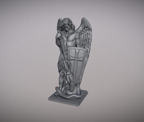 3dbauerstudio Arcángel San Miguel Archivo Stl 3d Estatua