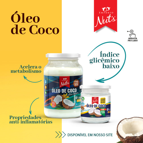 Óleo De Coco Extra Virgem - Empório Nut's - 500ml