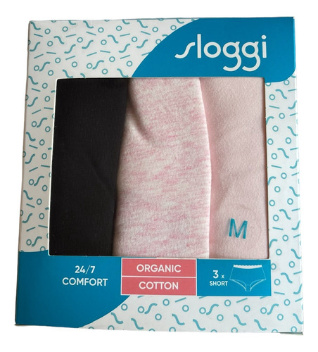 Calzón Short Pack 3 Sloggi Talla M