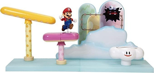 Super Mario Cloud World Diorama Set Con Figura De Acción D.