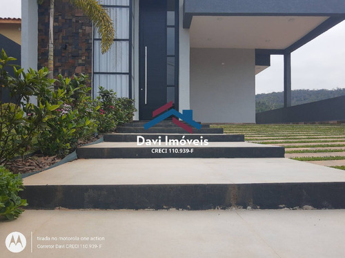 Imagem 7 de 15 de Bela Casa De Campo Com Acabamento Moderno Portão Atibaia-sp - Di155