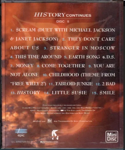 Michael Jackson Minidisc History Past Present Future Vol2