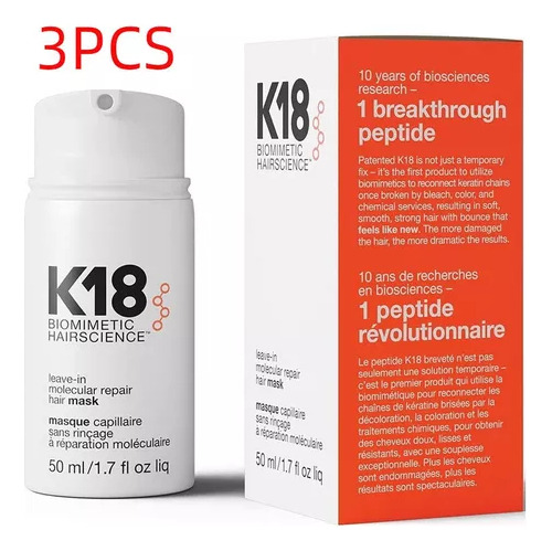 Máscara Sin Enjuague K18 Molecular Repair Restore Hair 3