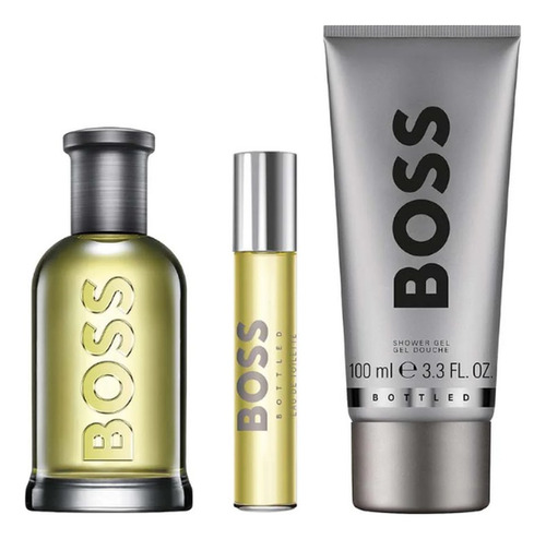 Hugo Boss Bottled Edt 100 Ml + 10 Ml + Shower Gel Hombre