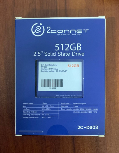 Dis Coduro Ssd 512gb 2.5 Sata 6gb/s