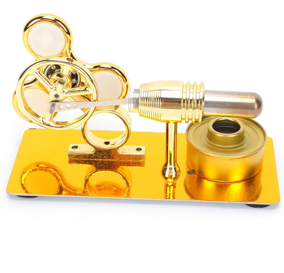 Stirling motor modelo científico juguetes lección proporciona bastidor de metal 