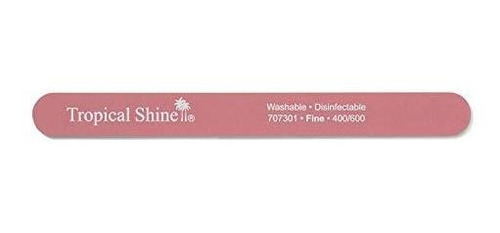 Limas De Uñas Tropical Shine Pink Cushion Nail File Fine 400