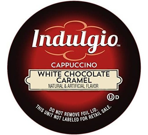 Indulgio Capuchino, Chocolate Blanco Caramelo, 12-count Solo