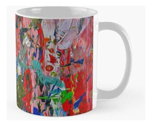 Taza Fondo De Pintura Abstracta Audaz Calidad Premium