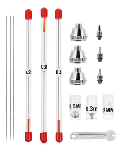 1 Juego De Boquilla De Pulverización De Aguja Con Tapa De Ae