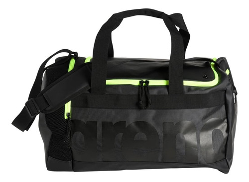 Bolso Deportivo Natación Arena Spiky III Duffle 40 Litros de Capacidad Color Negro Urbano Mediano