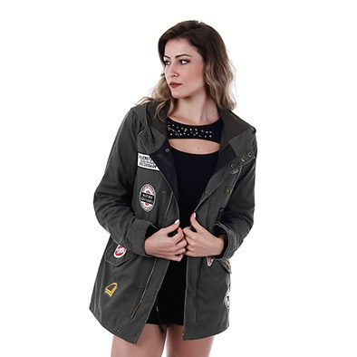 Parka Feminina Lara  - Verde Escuro