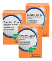 Comprar Combo 3 Vetmedin 1,25mg 50 Comp. Pimobendan Cães Cardiacos
