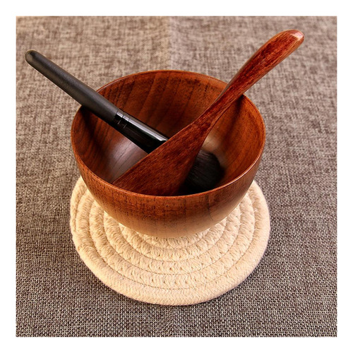 3 Unids Diy Beautiful Beauty Bowl Set Aplicador Com Ligero