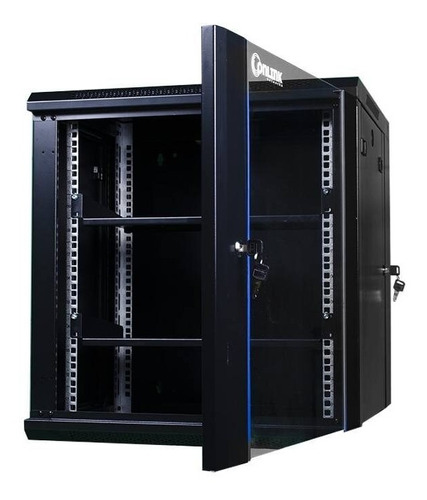 Gabinete Rack 9u Abatible Pared Puerta Vidrio Onlink Acme