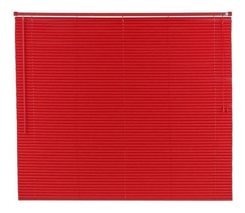 Persiana Horizontal Pvc 25mm Color 120larg X 140alt Vermelha