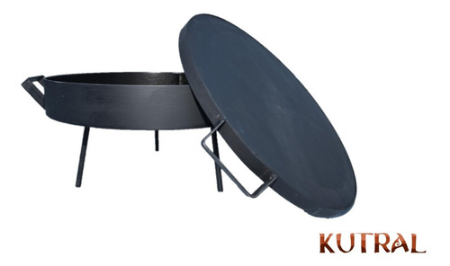 Disco - Paellera De 48cm C/ Tapa Bífera 49cm Kutral