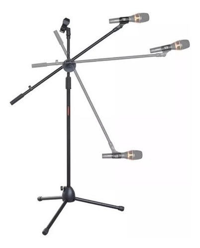 Imagen 4 de 5 de Soporte Pedestal Para Micrófono Atril Con Boom Profesional