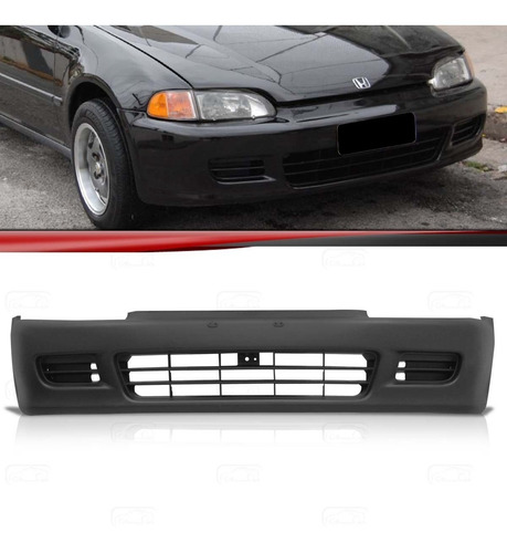Imagen 1 de 8 de Paragolpe Delantero P/ Honda Civic 92 93 94 95 Coupe