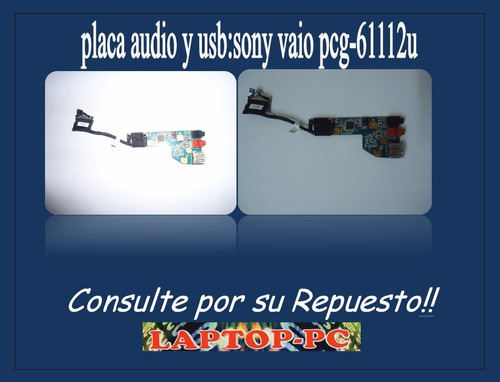 Placa Audio Y Usb Sony Vaio Pcg--61112u