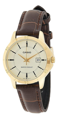 Reloj Casio Original Correa De Cuero Ltp-v004gl-9a 