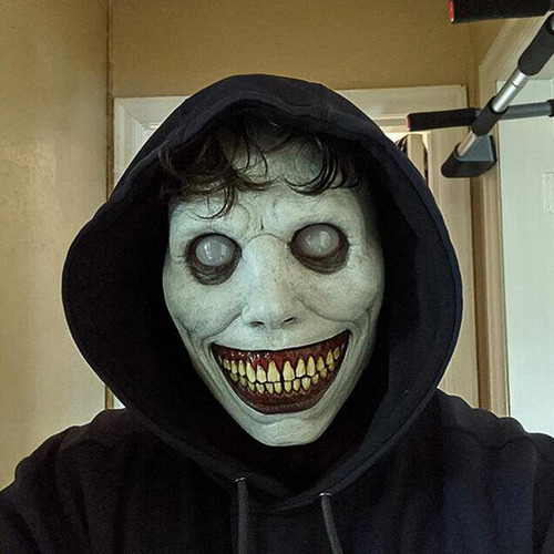 Máscara De Sonrisa Aterradora De Halloween Para Adultos.