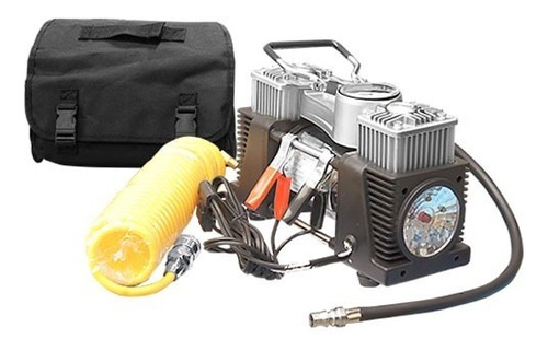 Mini Compresor De Aire 12v/150psi/c/luz Y Manguera H18011c.