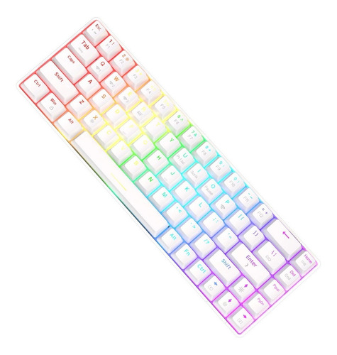 Imagen 6 de 6 de Teclado Mecánico Hotswap Rgb Inalambrico Red - Ajazz K685t