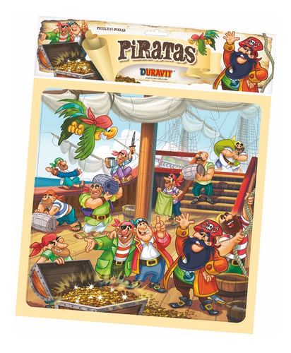 Puzzle Rompecabezas Piratas 25 Piezas Duravit - 48