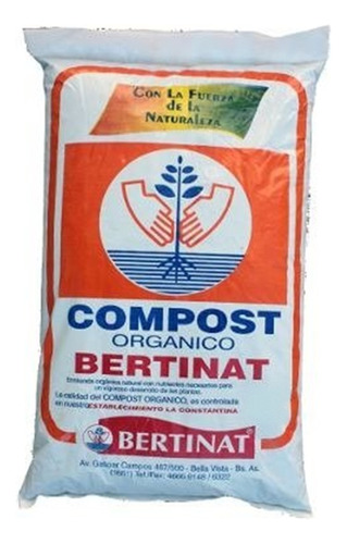 Compost Organico Bertinat Tierra Mezcla Liviana 50 Dm3