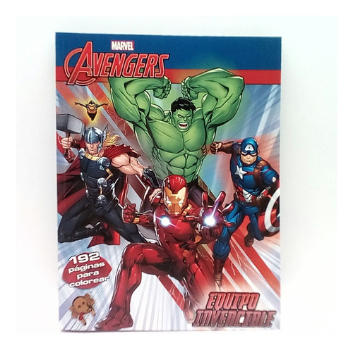 Marvel Avengers Equipo Invencible Libro Para Colorear 192 Pg