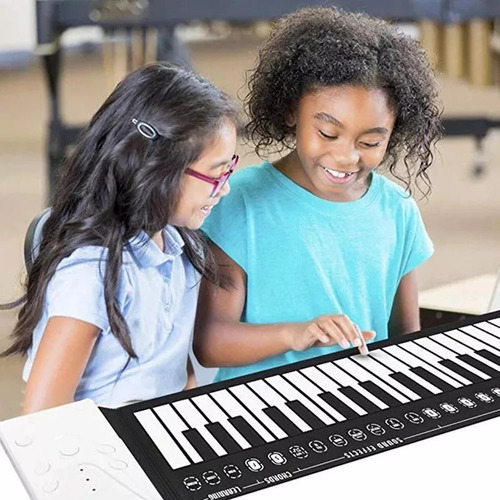Piano Enrollado A Mano Impermeable De Látex Plegable De 49 T